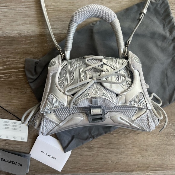 Like New! W/Tags! Balenciaga Sneakerhead silver top handle bag - Picture 8 of 15
